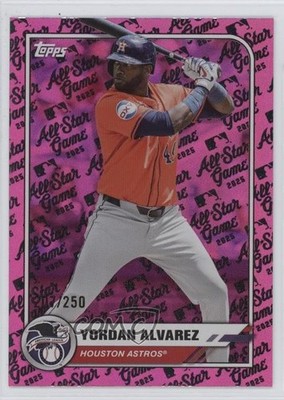 2025 Topps All-Star Game Pink Foil 207/250 Yordan Alvarez #7 d4v
