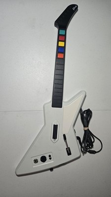 Xbox 360 Xplorer Wired Guitar Controller (TESTED & WORKING) with Dongle No Strap