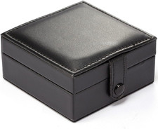 Luxury PU Leather Pocket Watch Box Display Storage Case
