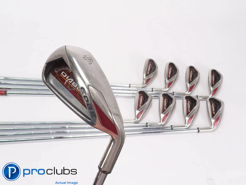 Callaway Diablo Edge 4-PW,AW,SW Iron Set - UNI Flex Steel +1/2" 502547