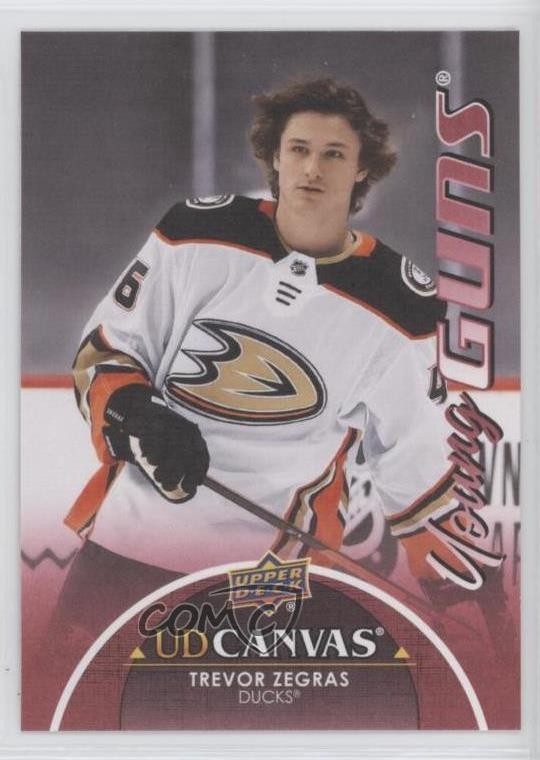 2021-22 Upper Deck Series 1 UD Canvas Young Guns Trevor Zegras #C117 1os2