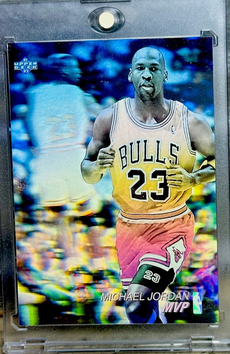 Michael Jordan Card 90's INSERT RAINBOW HOLOGRAM HOLO FOIL RARE