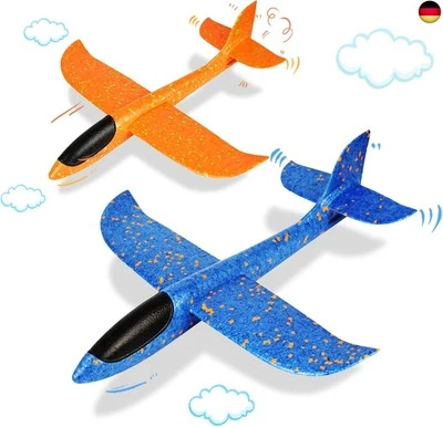 BESUCHE DEN VCOSTORE-STORE VCOSTORE Styroporflieger Flugzeug- 2 Stück Spielzeug Groß Segelflugzeug W