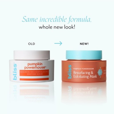 Bliss Pumpkin Enzyme Face Mask | Pumpkin Powerhouse Resurfacing & Exfoliating 