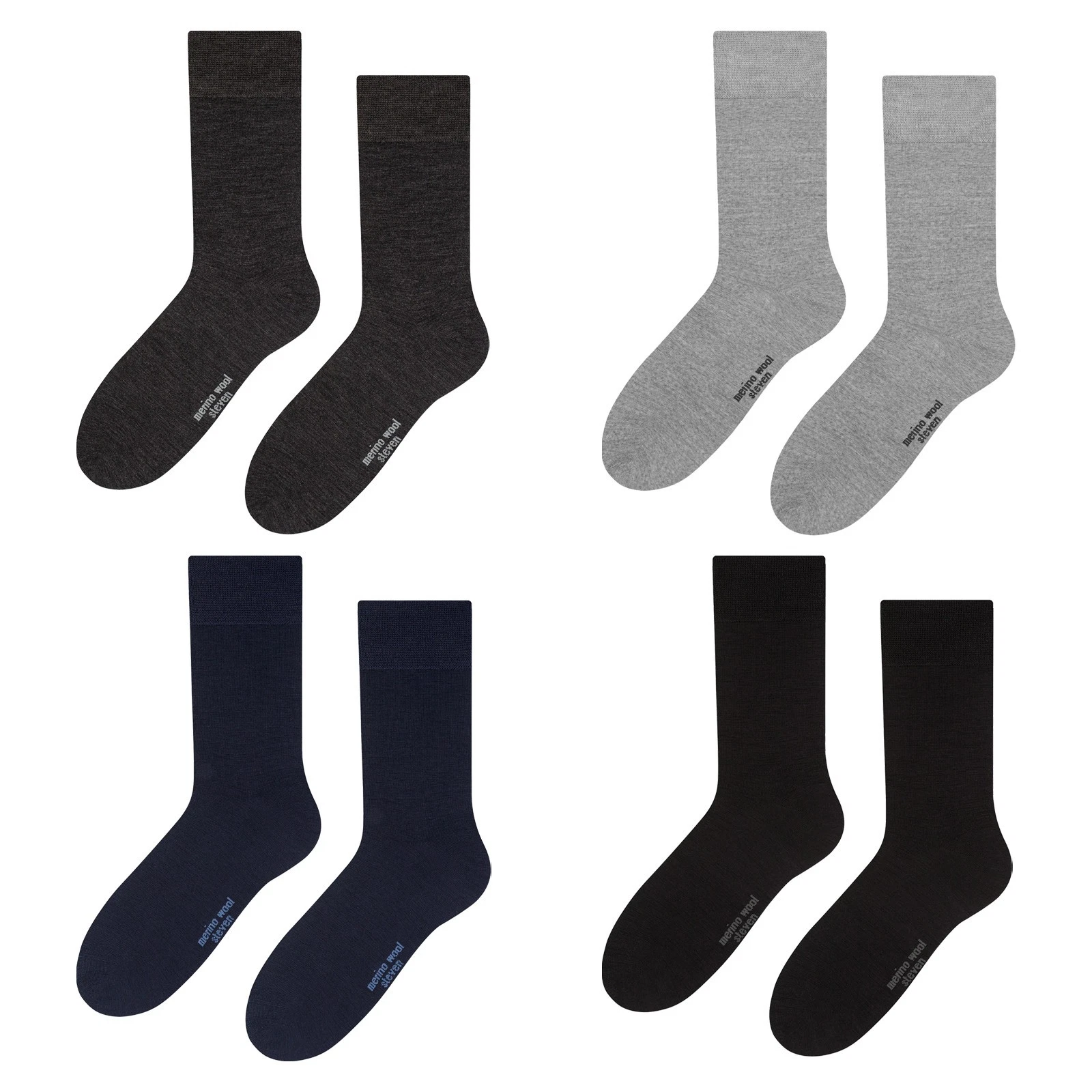 Mens Thermal Socks by Steven Merino Wool Thick Dress Socks for Winter