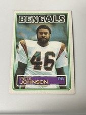 1983 Topps NFL Pete Johnson Cincinnati Bengals