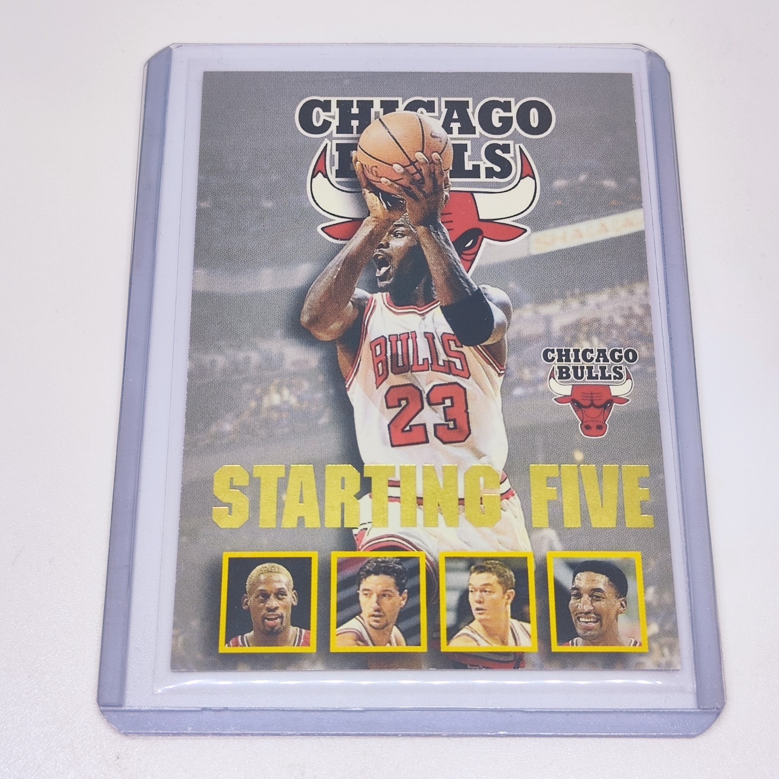 1996-97 NBA Hoops Starting Five Chicago Bulls #4 MICHAEL JORDAN!!