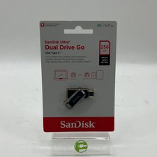 New SanDisk Dual Drive Go 256GB 400MB/s USB-A/USB-C Flash Drive FHD
