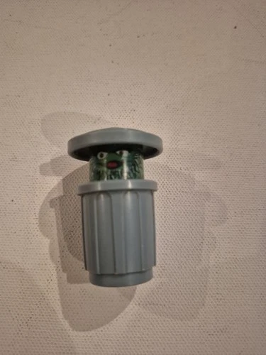 Vintage Fisher Price Little People Sesame Street Oscar the Grouch Trash Can 70's