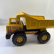 Tonka Turbo Diesel XMB-975 Metal Dump Truck 17 Vintage Steel Yellow Toy