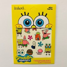 SPONGEBOB SQUAREPANTS INKED by Dani 40 Temporary Tattoos