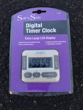 Extra Large LCD Display Digital Timer Clock NEW