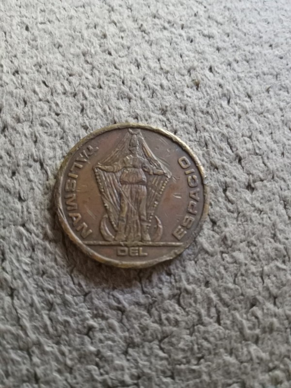 GOOD LUCK TALISMAN ESPACIO PICTORIAL MEDAL TOKEN