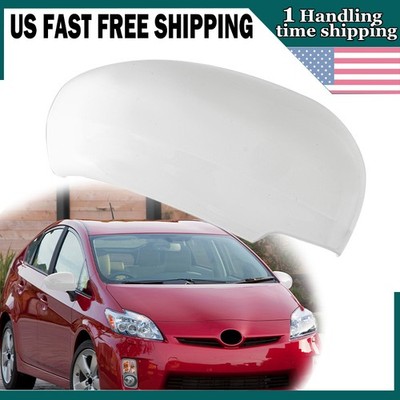 Passenger Side View Mirror Cover Cap White Assembly For Toyota Prius 2010-2015 *