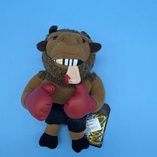 1997 InFamous Meanies Mike Tyson Bison Stuffed Toy w/ Original Tag Idea Factory