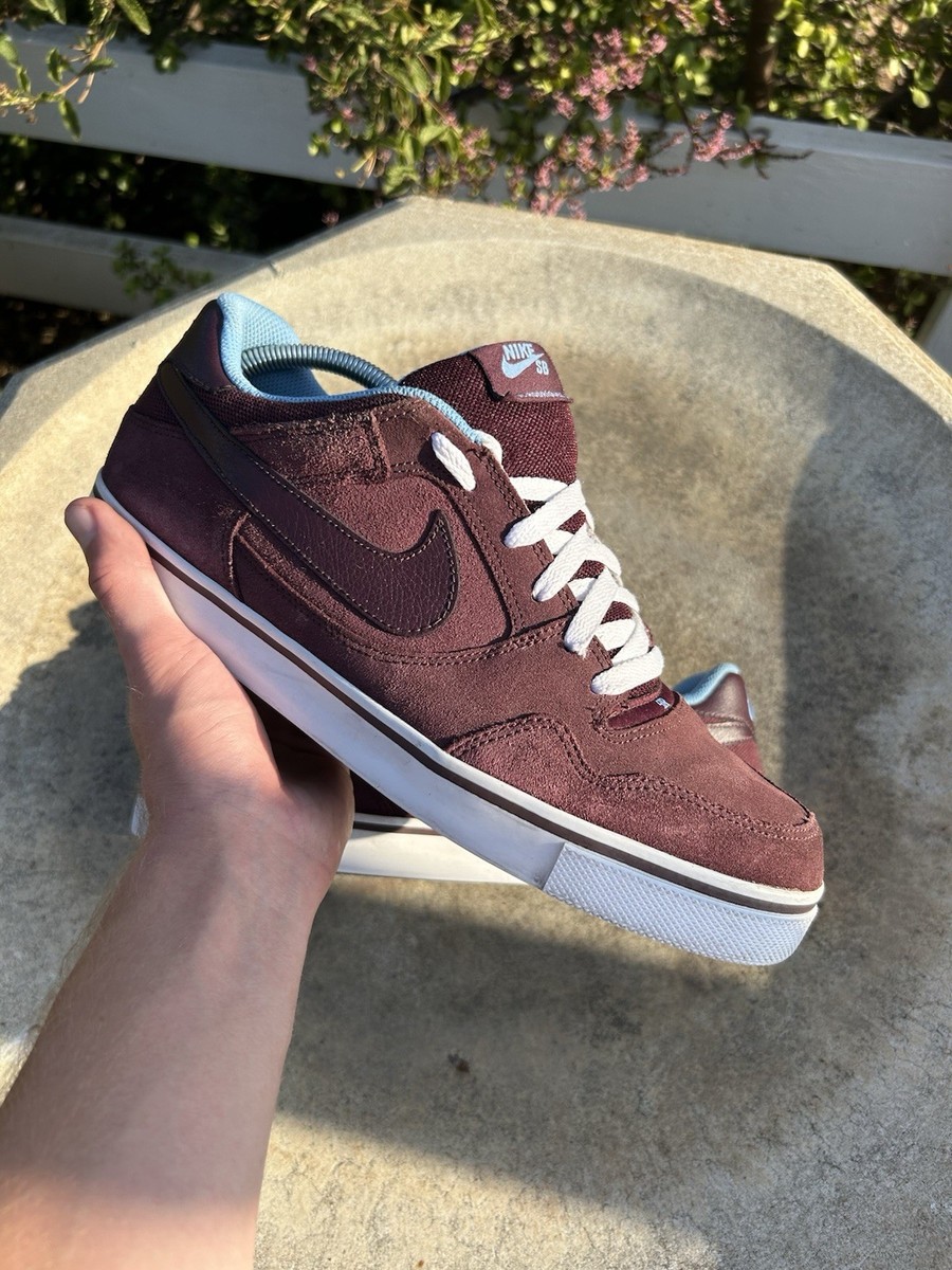 Nike SB Paul Rodriguez Burgundy Skate Shoes Size 11 2010 RARE