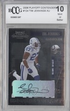 2006 Playoff Contenders Tim Jennings #124 BCCG 10 Mint or Better Auto 0a3