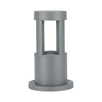 Stehleuchte LED Wegelampe Standleuchte AußEnbereich Aluminium Grau IP65 H 25 Cm
