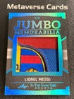 2025 Leaf In The Game Used Lionel Messi 3/6 Jumbo Teamlogo Patch From 2005-06