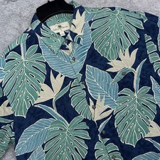Island Shores Men s Hawaiian Shirt Size XL Tropical Palm Trees Extra Large