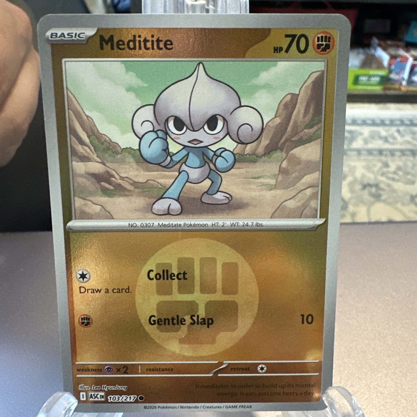 Meditite (Energy Symbol Pattern) 103/217 Me: Ascended Heroes Reverse Holo