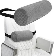 Lumbar Roll Pillow for Lower Back, Lumbar Support Foam Roll Cushion with Pillowc