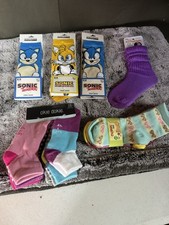 Lot Of 6 Packs Of Socks Brand new In The Package Kids Sizes