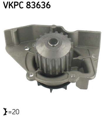 SKF VKPC 83636 Water Pump, engine cooling for CITROËN,FIAT,LANCIA,PEUGEOT