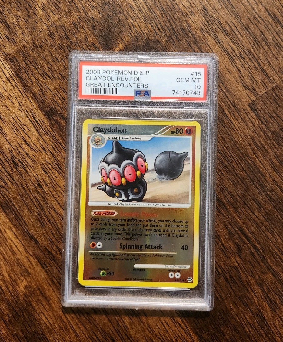 Claydol 15/106 Great Encounters Reverse Holo Pokemon Psa 10