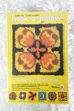 NOS NIB Hook-A-Pillow Kit Sealed Malina Brand Latch Hook Tile Design