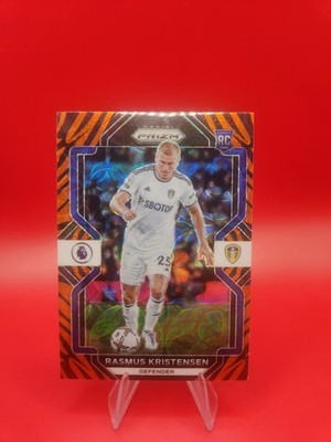 2022-23 Panini Prizm Rasmus Kristensen #268 (RC) Tigerstripe SSP Leeds United