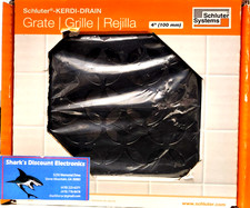 Schluter Systems Kerdi-Drain 4" Square Grate - Matte Black Floral KDIF4GRKMGSD5