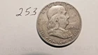 FRANKLIN HALF DOLLAR, 1956-P, 90% SILVER, ---- 253