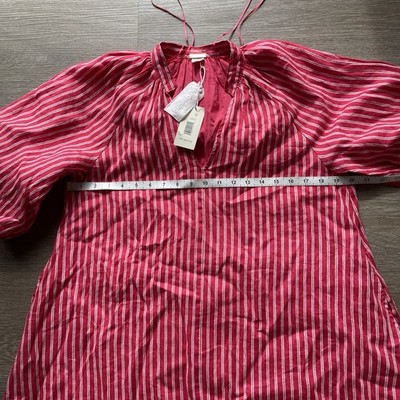 Magaschoni Women's NWT Red Striped Linen Dress XS | eBay Magaschoni Women's NWT Red Striped Linen Dress XS | eBay