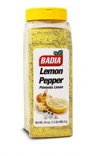 Badia Lemon Pepper Seasoning, 24 oz - Pepper, Garlic Onion