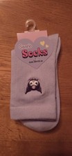 New NWT Kuromi Embroidered 1 Pair Shoe Size 6-9 Crew Socks Sanrio Authentic Real