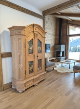 Schrank Barockstil Barockschrank Landhaus Landhausschrank Flurschrank bemalt 