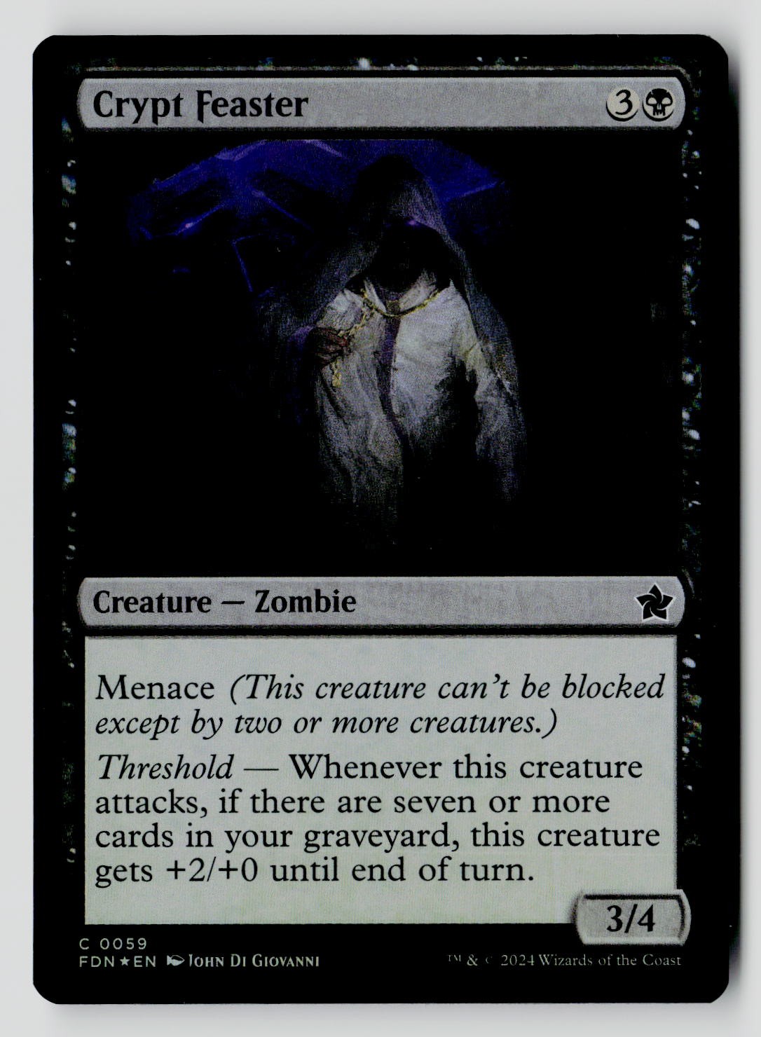 Crypt Feaster 59 C Foil MTG FDN NM