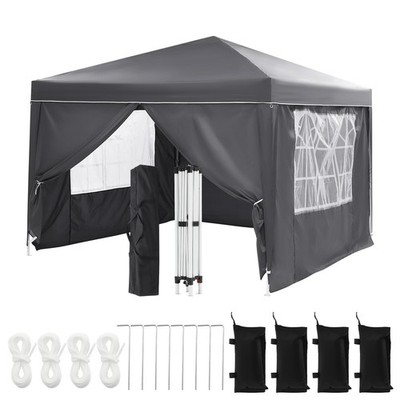 10'x10' Pop Up Canopy Tent ,Event Party Tent Gazebo for Outdoor with 4 Sidewalls