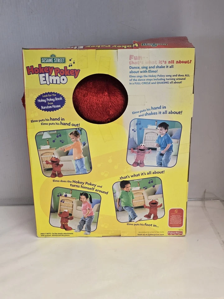Hokey Pokey Elmo Sesame Street Fisher Price Mattel 2002 de colección raro nuevo Foto 4 de 4