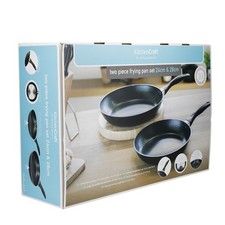 Image of KitchenCraft Non-Stick Aluminium Frying Pan Set, 28cm and 24cm
