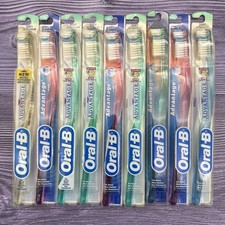 9 LOT Vintage 2002 Oral-B Advantage Toothbrush Soft Regular 40 Power Tip Bristle