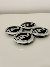 62mm SV Black Wheel Centre Caps Land Rover Range Rover Jaguar Hub Caps Set