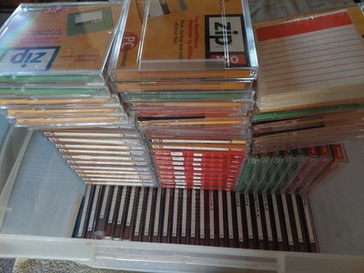 Lot of 44 iomega Zip Disk 100 USED 100MB Storage Capacity Blank PC Format