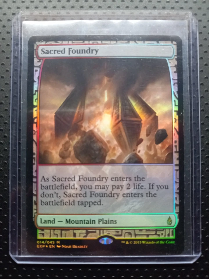 Magic The Gathering MTG Zendiksr Expeditions #14 Sacred Foundry - Image 3 of 3