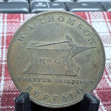 Buffalo, NY Hard Times Token  "W. A. Thomson" Fuld HT 213 Rulau NY-25 SP7125