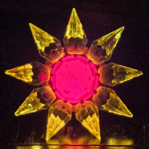 Rare Antique 1930's C-6 Matchless Wonder Star 9-Point Red/Green Christmas Light