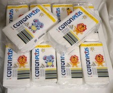 COTTON BABY quadrotti 100% Puro Cotone Pulizia 10 Conf. Nuovi