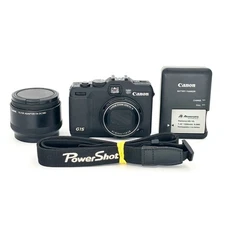 Canon Power Shot G15 Digital Camera, Battery, Charger, Strap - Tested & Working