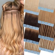 Double Sided Tape in Tape In 100 Remy Human Hair Extensions Traceless Skin Weft